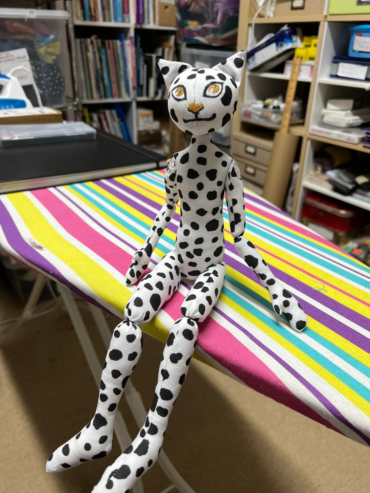 DOTTIE a cloth kitty made by Jan Horrox