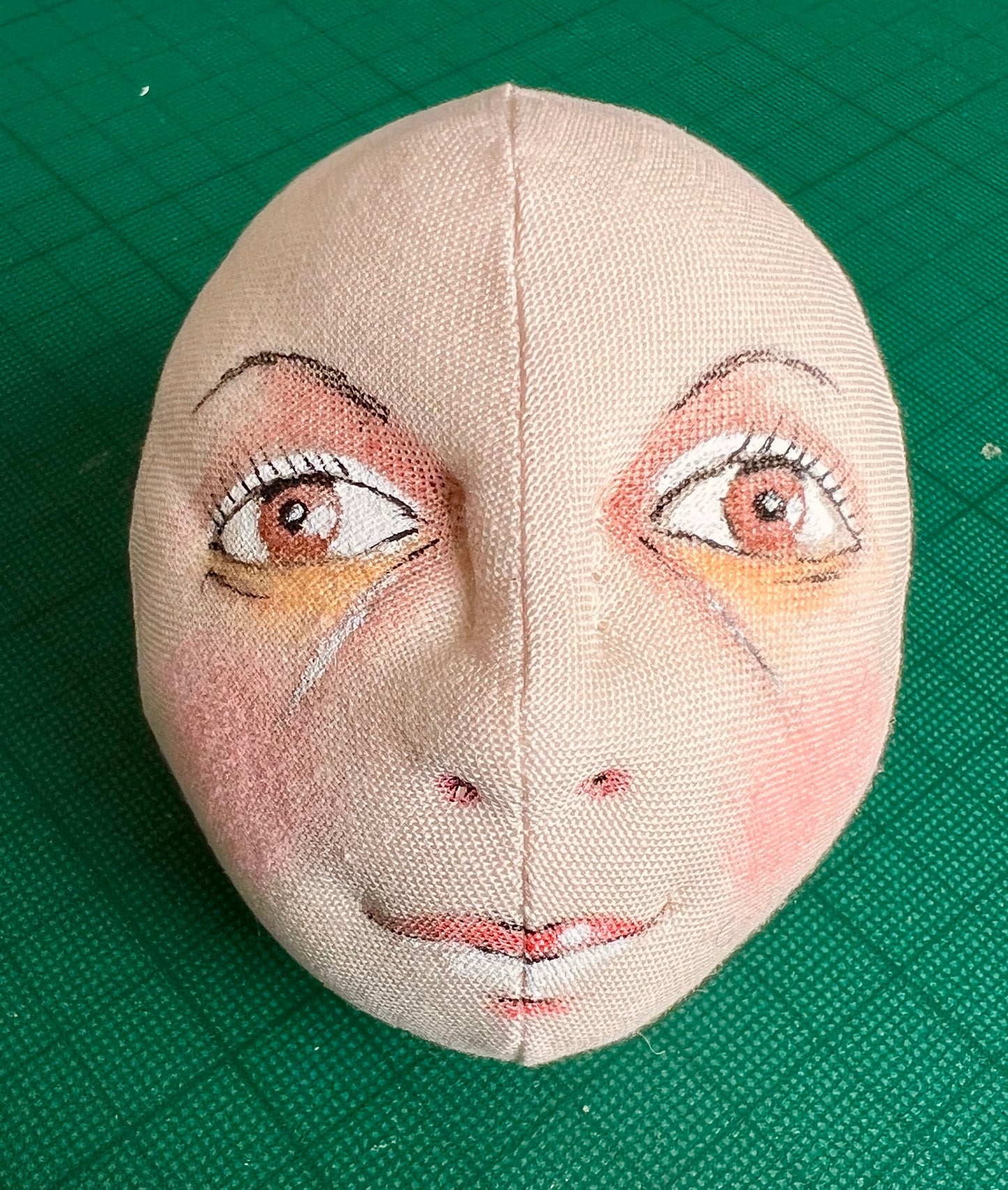 Cloth Doll Head made by Jan Horrox 15/25