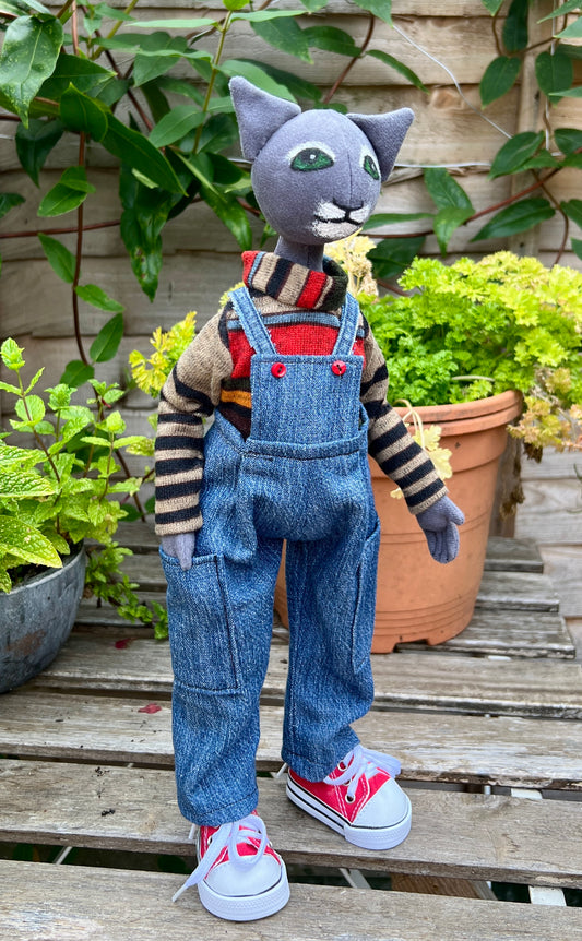 CRACKER the Kit Kat Boy made by Jan Horrox