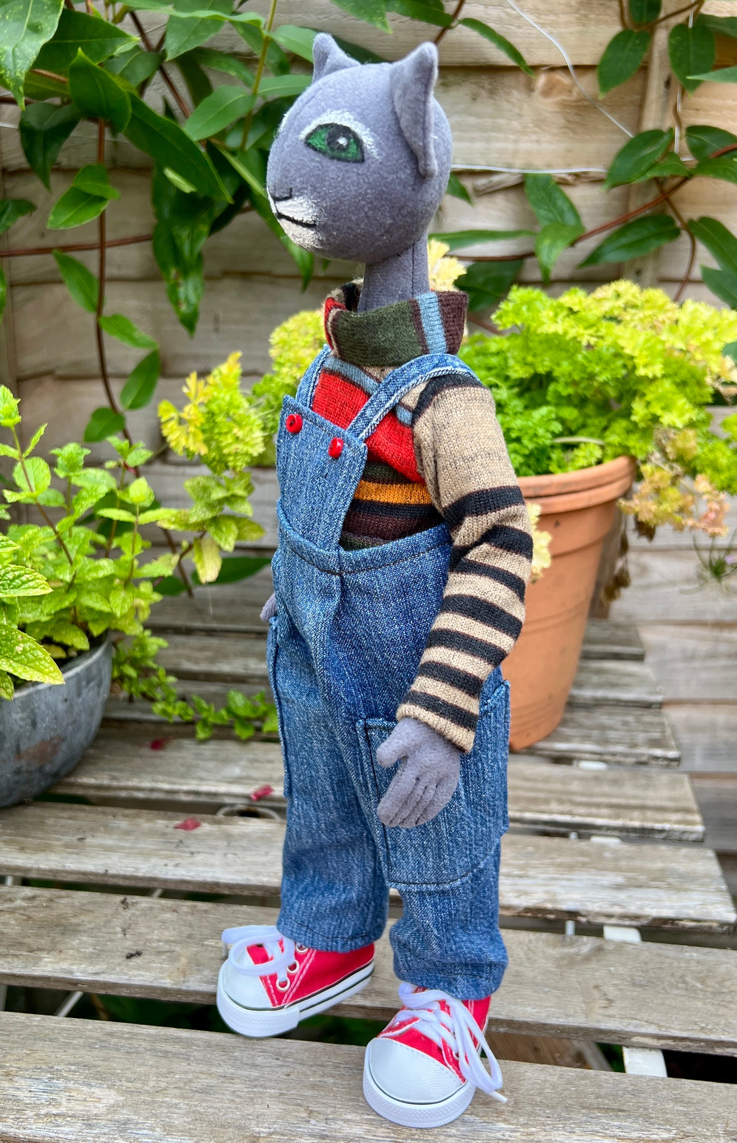 CRACKER the Kit Kat Boy made by Jan Horrox