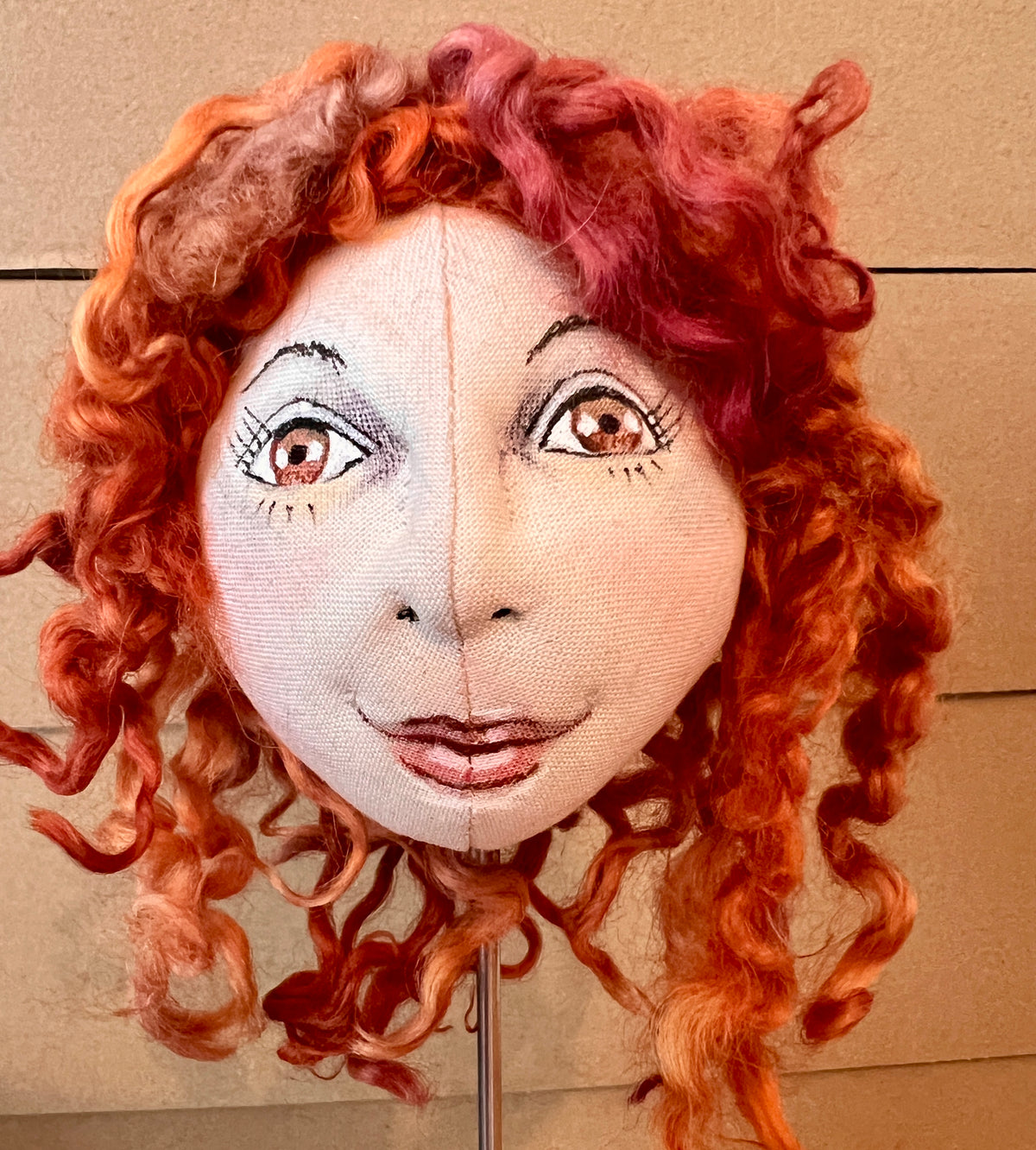 Cloth Doll Head made by Jan 5/26