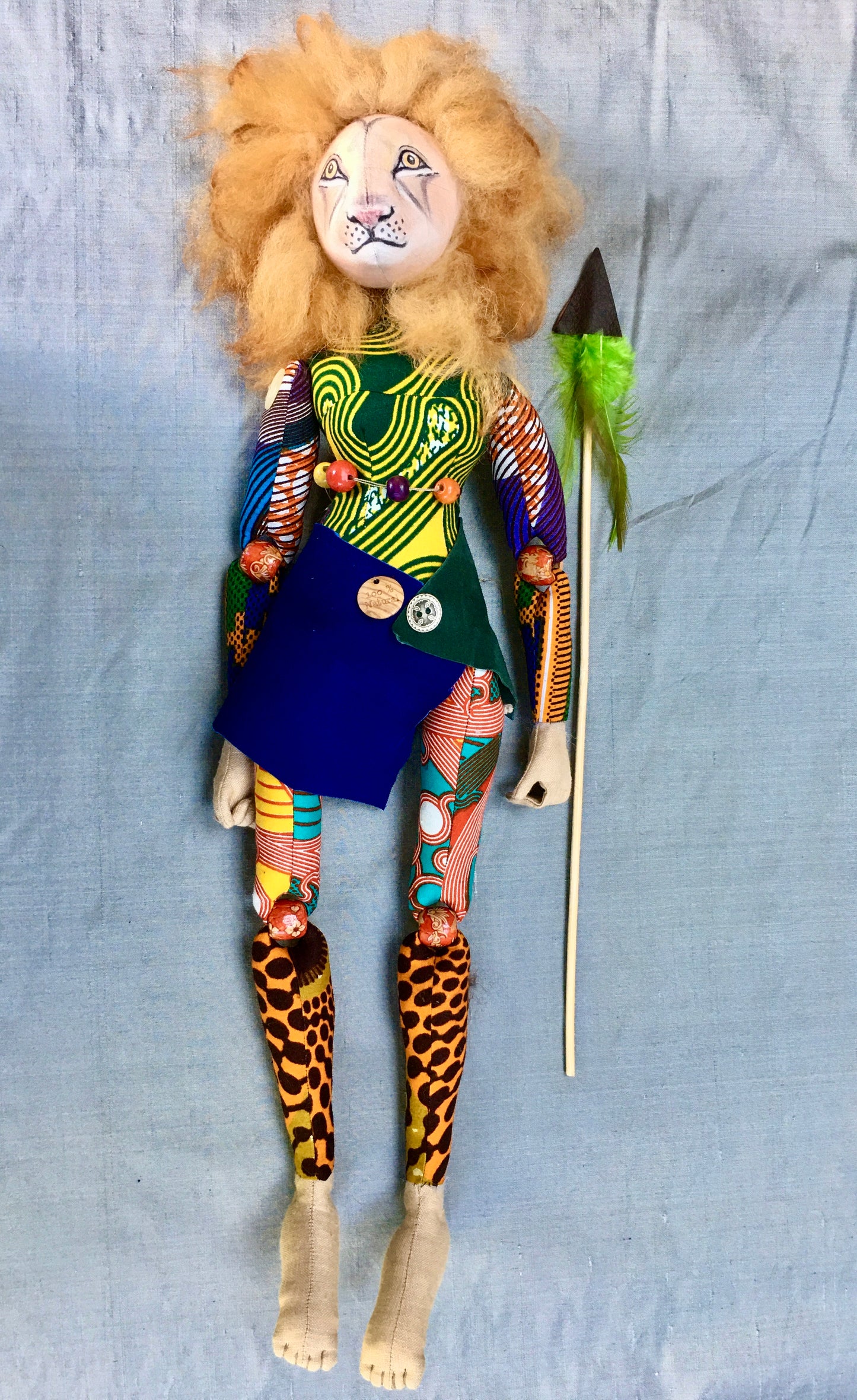 KIARA - SAFARI GIRL doll made by Jan Horrox