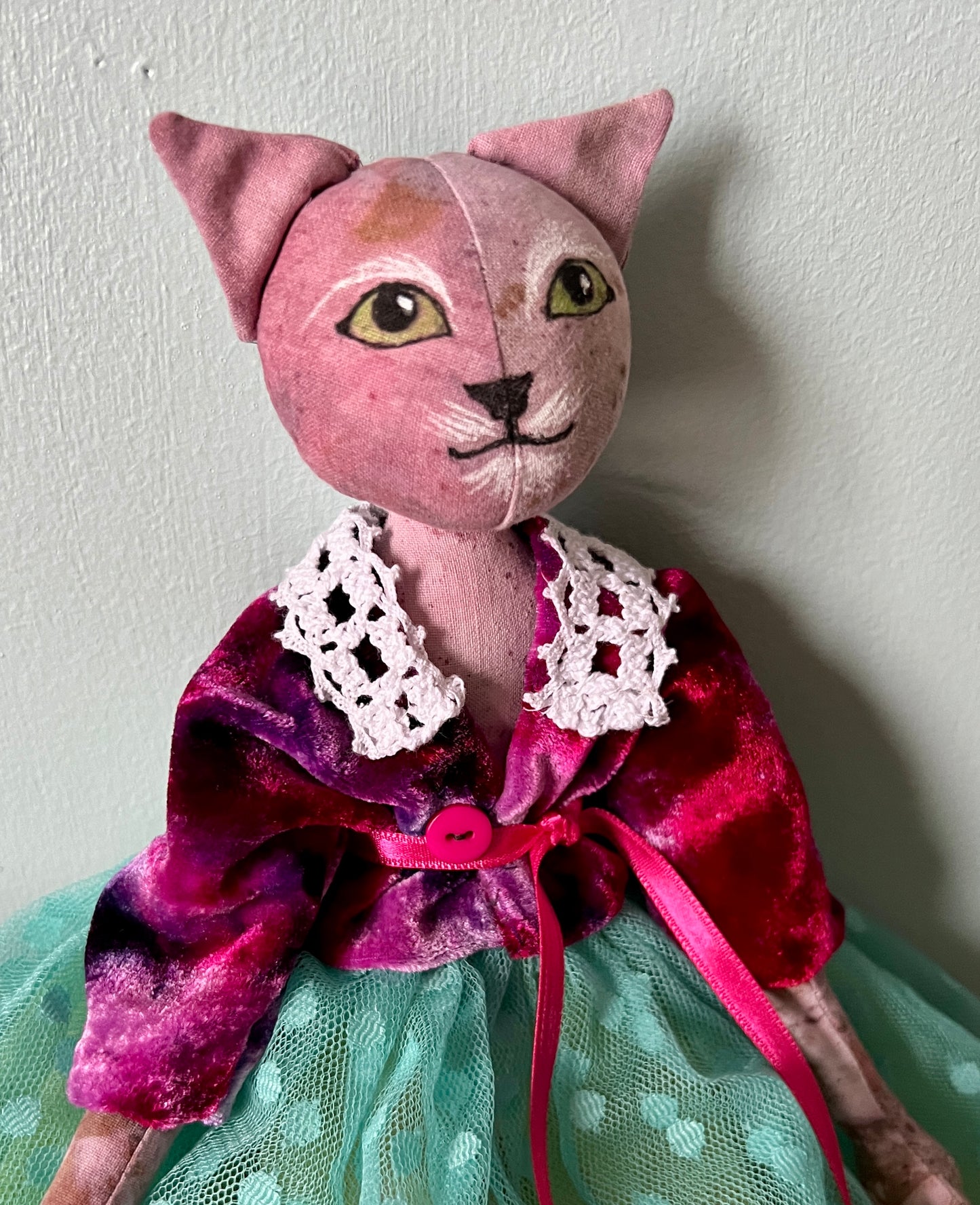 KATKINS - a cloth kitty made by Jan Horrox