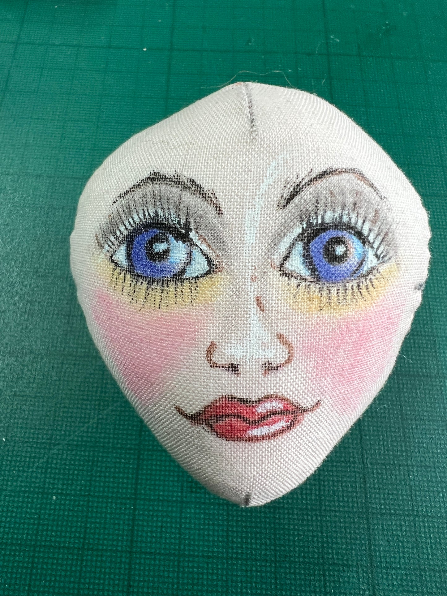 Doll Head  Flat Face made by Jan Horrox 2/F/24