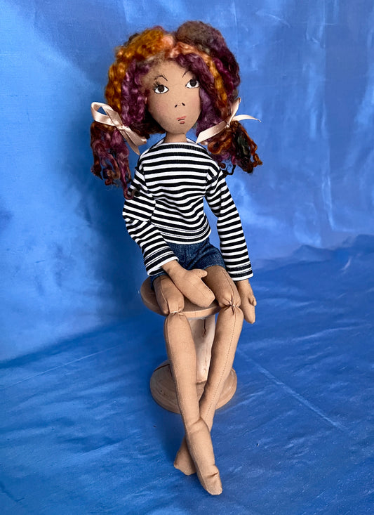 DOTTY - OOAK cloth doll made by Jan Horrox