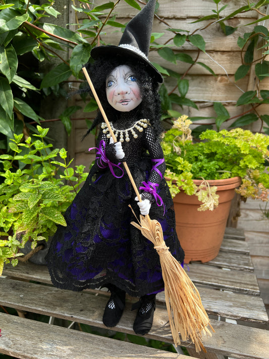SALLY the Witch made by Jan Horrox
