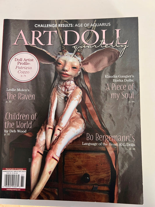 ART DOLL QUARTERLY.  Feb/Mar/April 2018