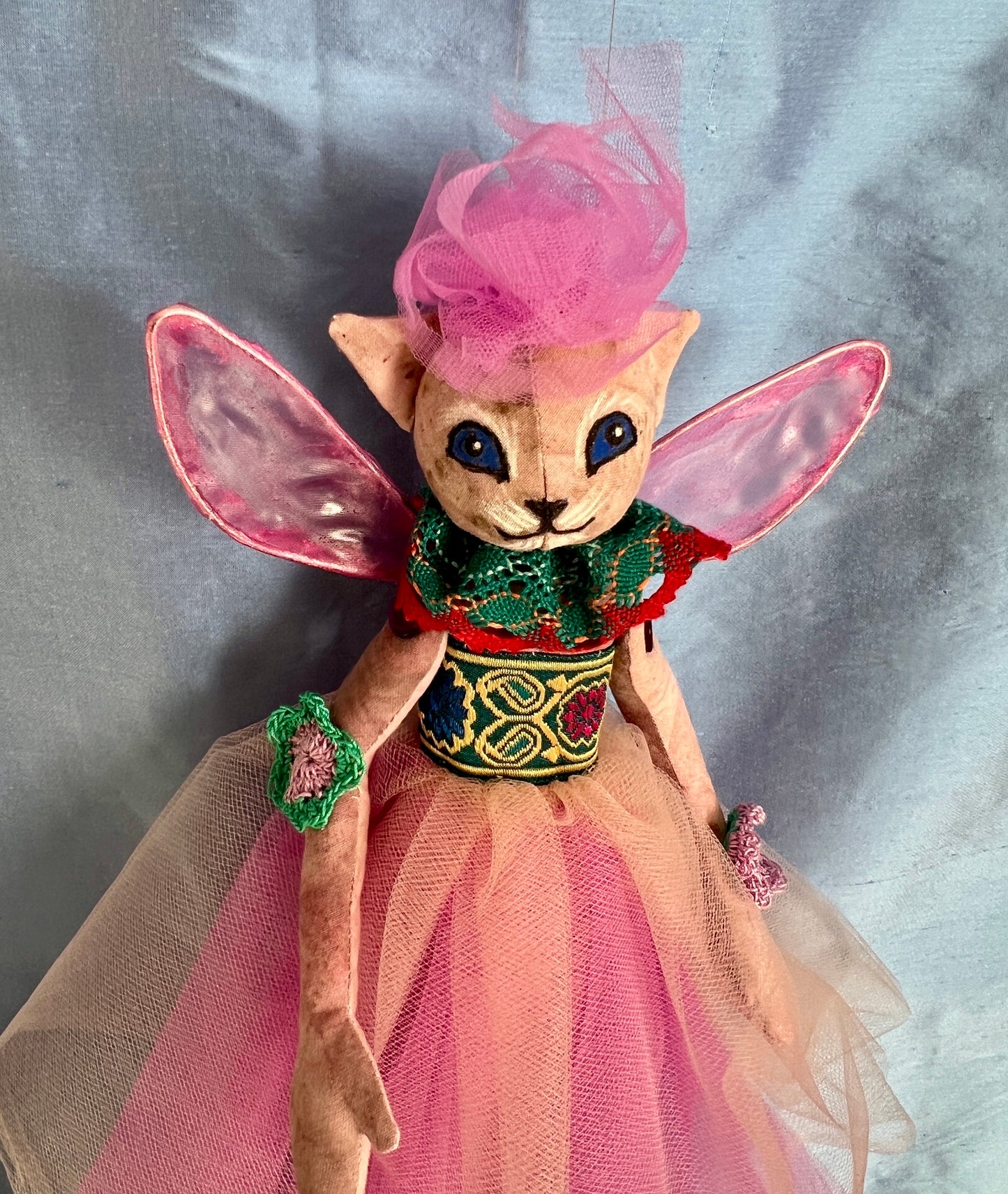 Fairy Kitty Pink made by Jan Horrox