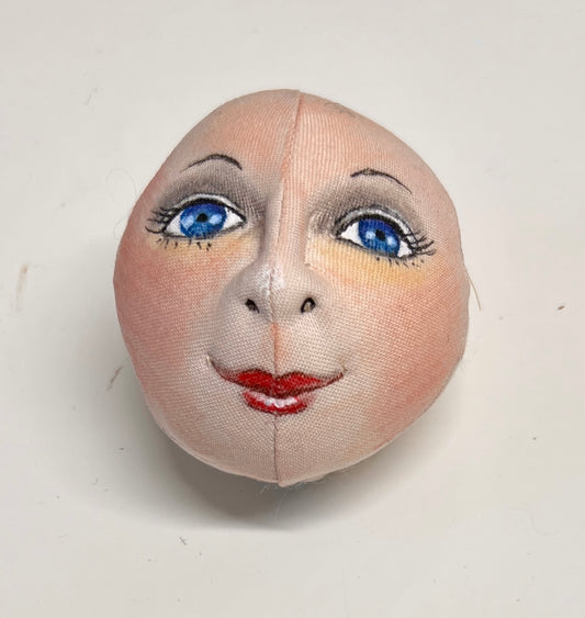 Cloth Doll Head made by Jan Horrox  2/26