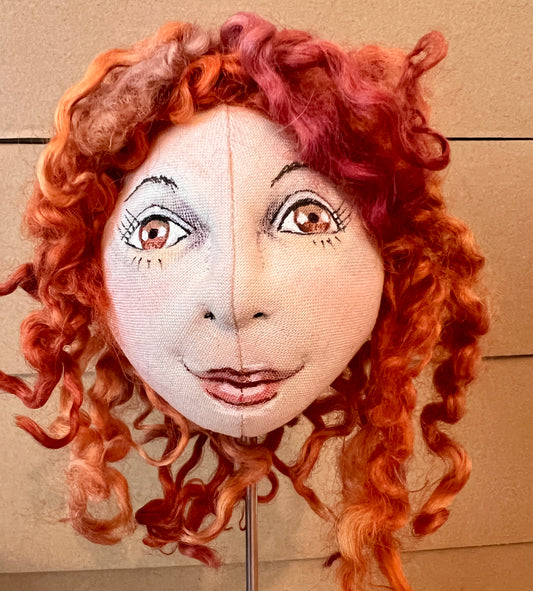 Cloth Doll Head made by Jan 5/26