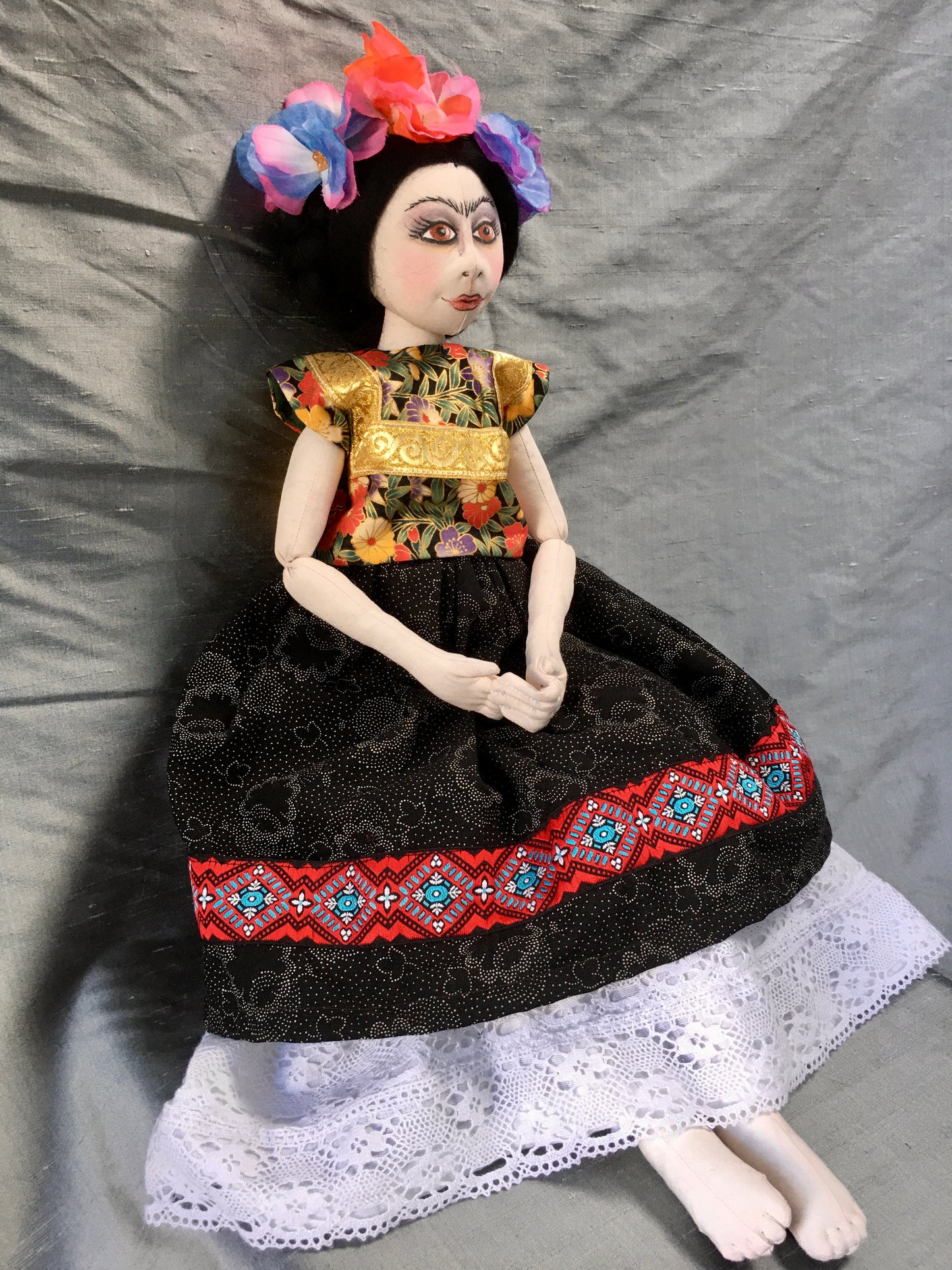 Frida Kahlo Doll made by Jan Horrox
